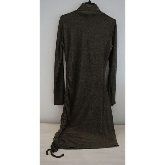 n:Philanthropy 7551LRX00 Womens Sz M Black Gold Demetra Metallic Mini Dress $158 - Picture 4 of 14